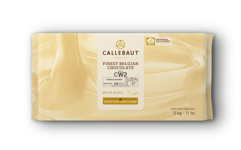 Callebaut Recipe CW2 White Chocolate Block 11 lb.