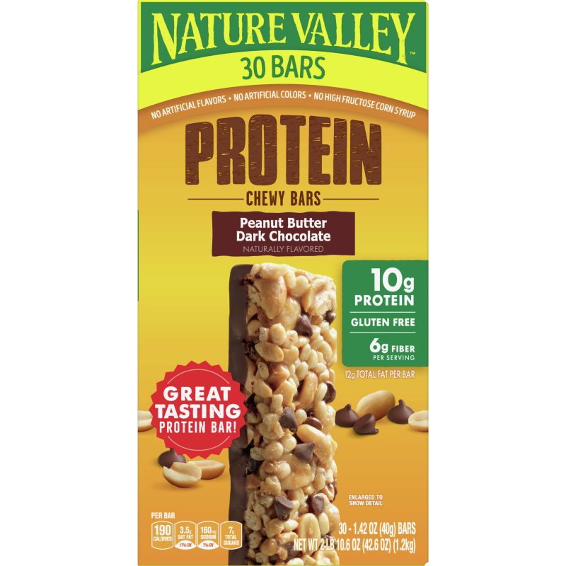 Nature Valley Peanut Butter Dark Chocolate Protein Chewy Bars - Image 4