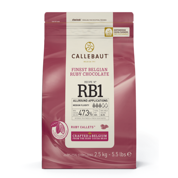 Callebaut - Ruby Chocolate - RBI - 5.5lb Callets